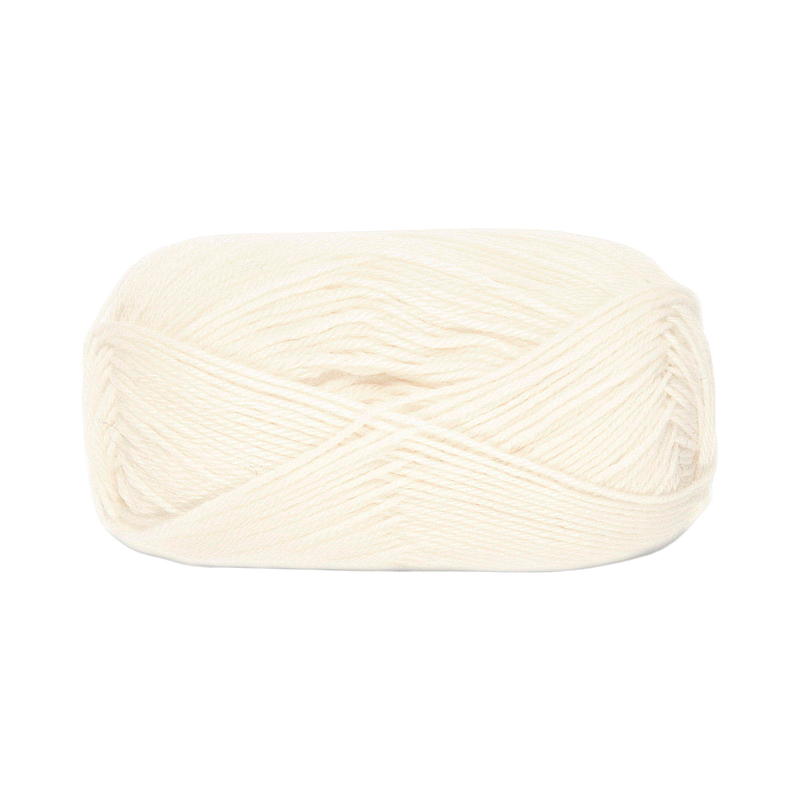 Trysil Ida strømpegarn ullmiks 80% ull, off-white