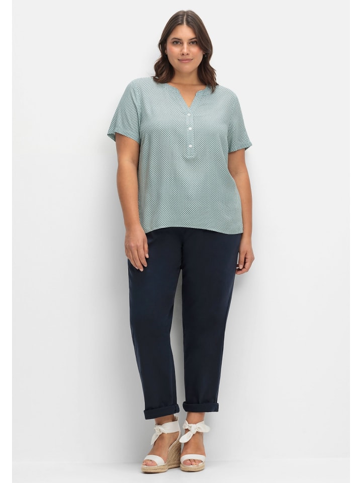 sheego Tunika in mint gemustert günstig kaufen