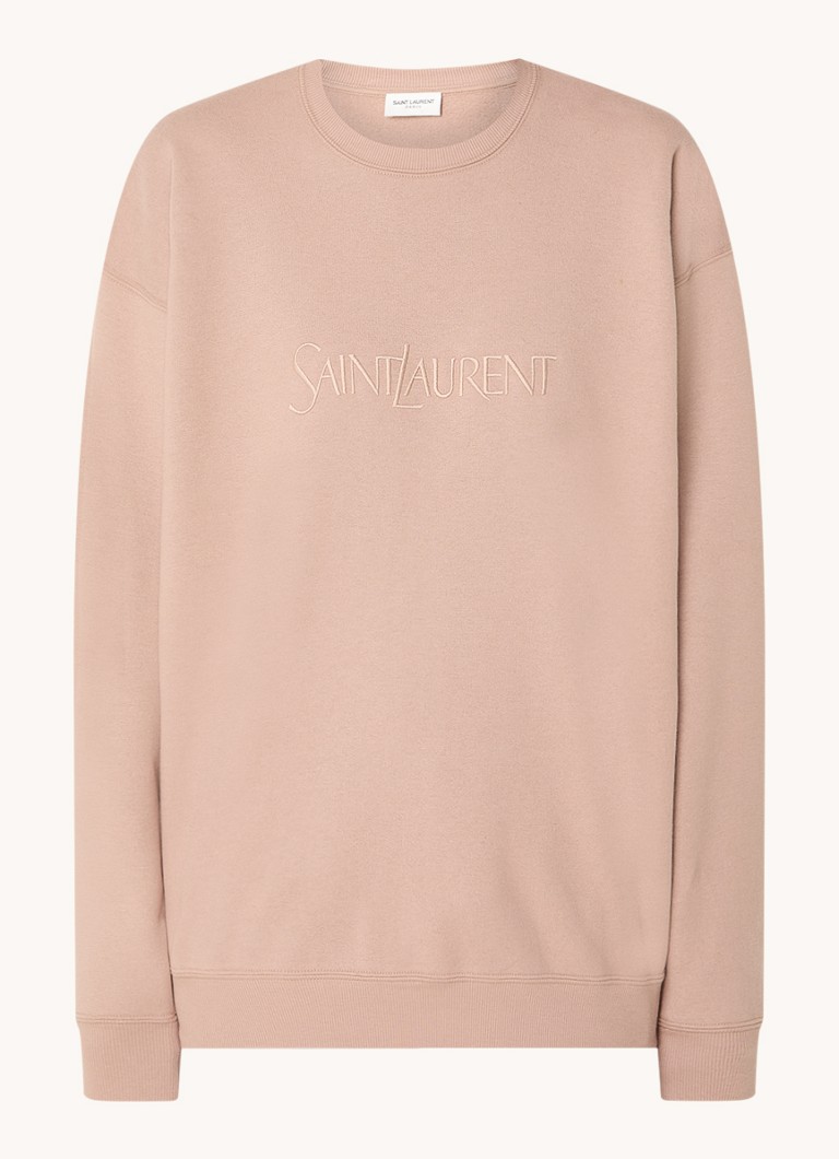 Pulover Saint Laurent cu logo brodat