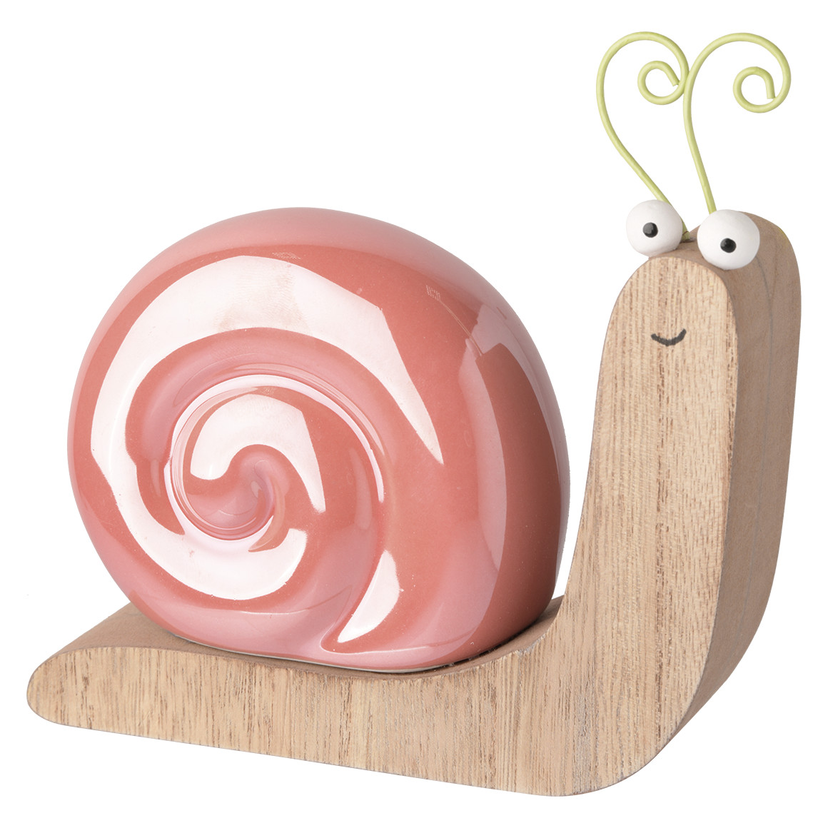 Deko-Schnecke mit Keramikhaus