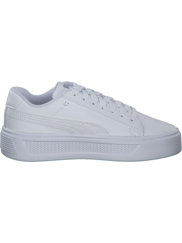 Puma Schnürschuhe in white/silver günstig kaufen