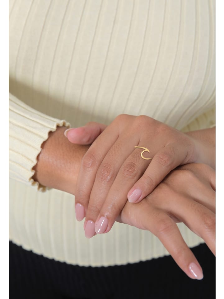 Elli Ring 925 Sterling Silber Wellen in Gold günstig kaufen