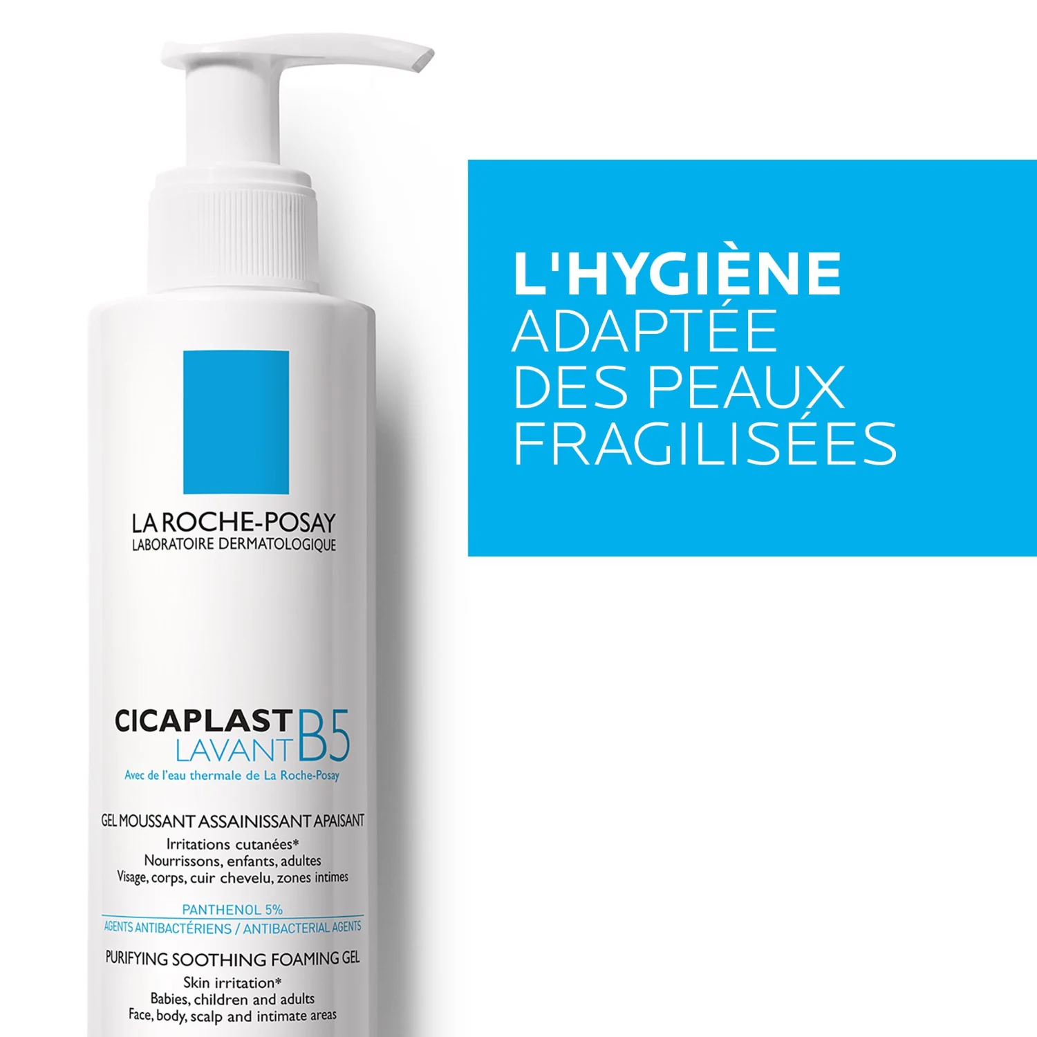 La Roche-Posay Cicaplast Lavant B5 upokojujúci čistiaci penivý gél 200 ml