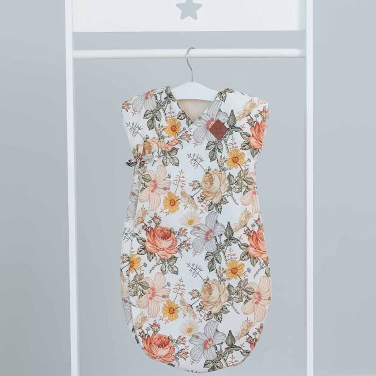 Gigoteuse turbulette légère Kimono, Néo Vintage blanc