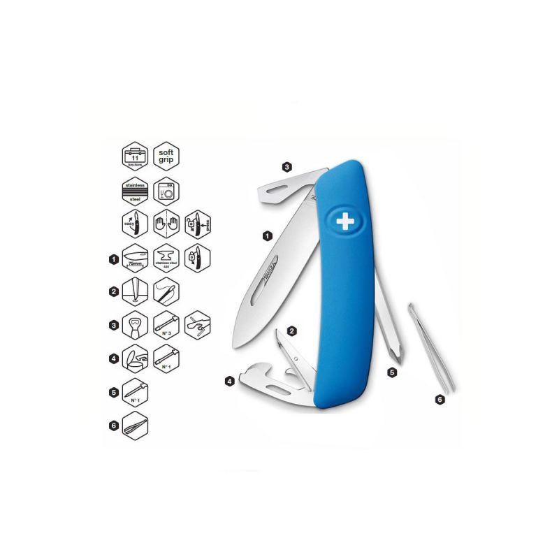 Swiza D04 Blue, Schweizer Taschenmesser made in Swiss