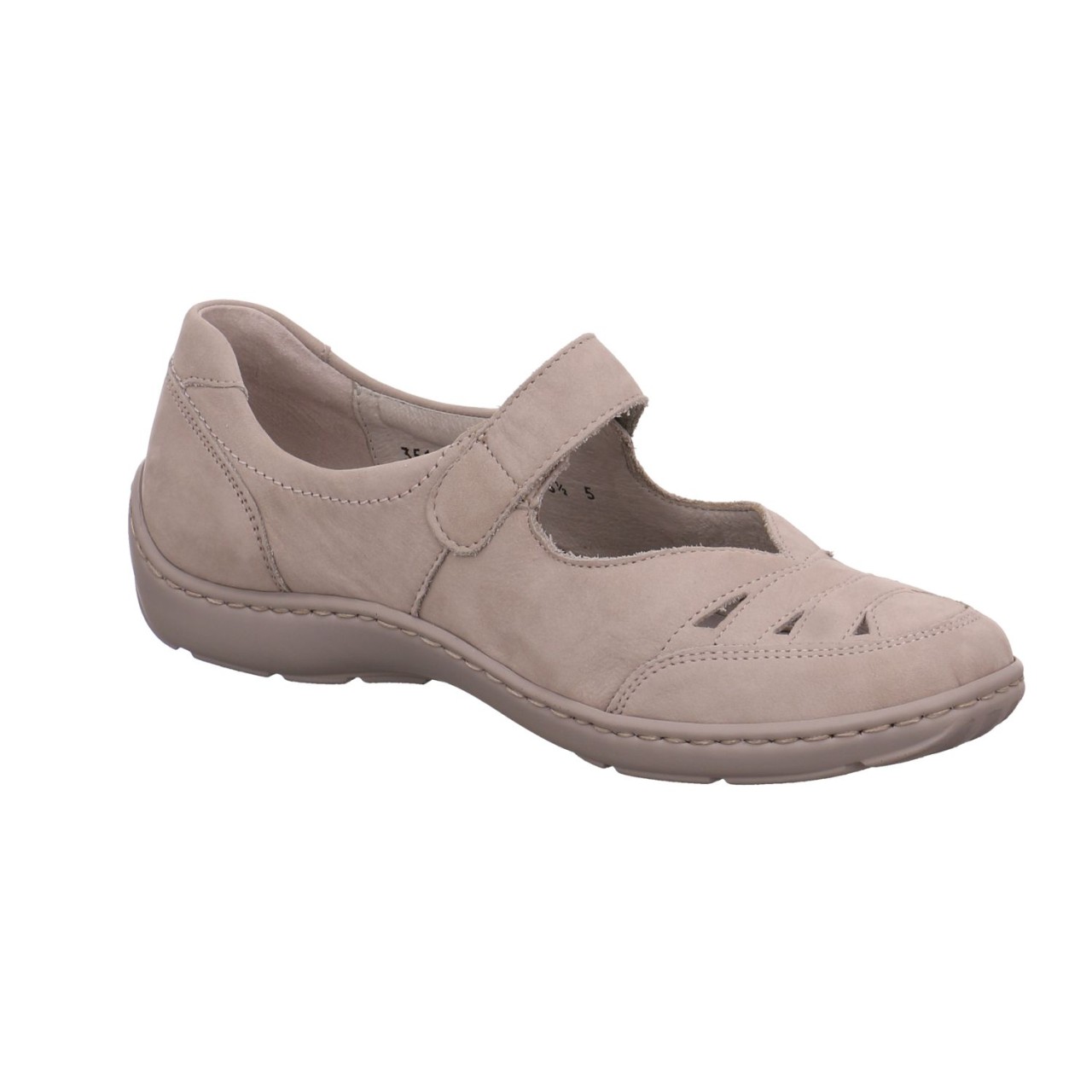 WALDLÄUFER Klassische Slipper grau HENNI-Spangenschuh