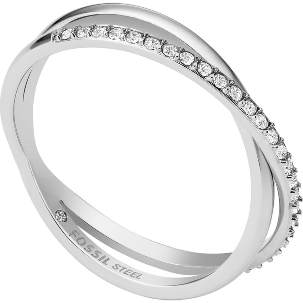 Fossil Bague pour femme Acier inoxydable argent Bague