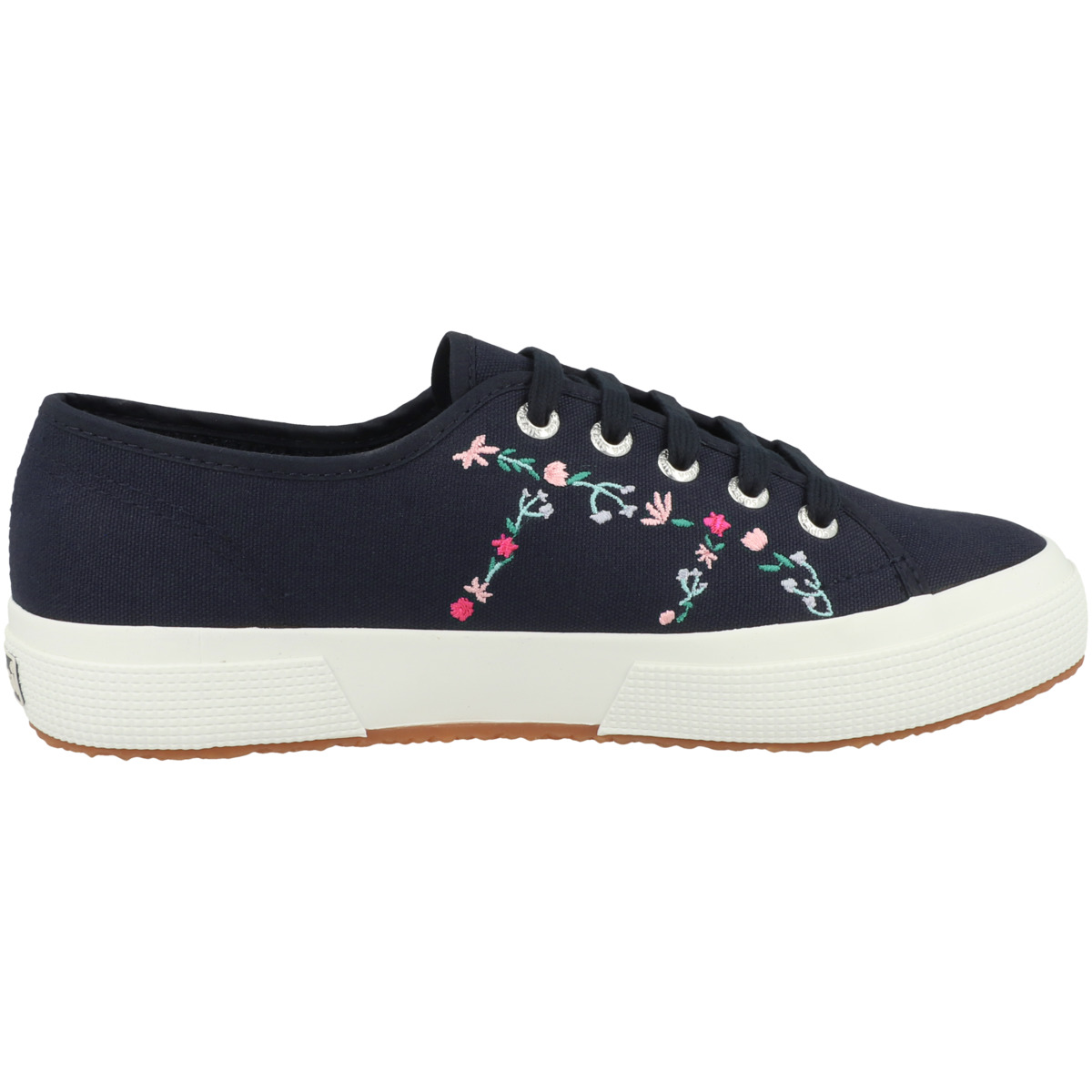 Superga 2750 Little Flower Embroidery Sneaker Low blau
