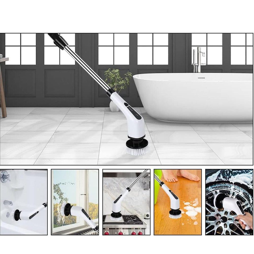 Bedee Reinigungsbürste Elektrische Reinigungsbürste, 360° drehen Spin Scrubber, (1-tlg), Geeignet für Ecke, Badezimmer