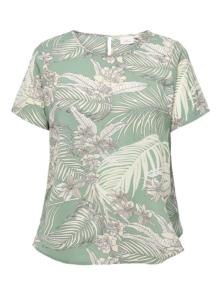 ONLY Carmakoma Bluse in Hellgrün günstig kaufen