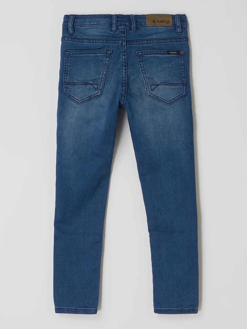 Super Slim Fit Jeans mit Stretch-Anteil Modell 'Xeno' in jeans
