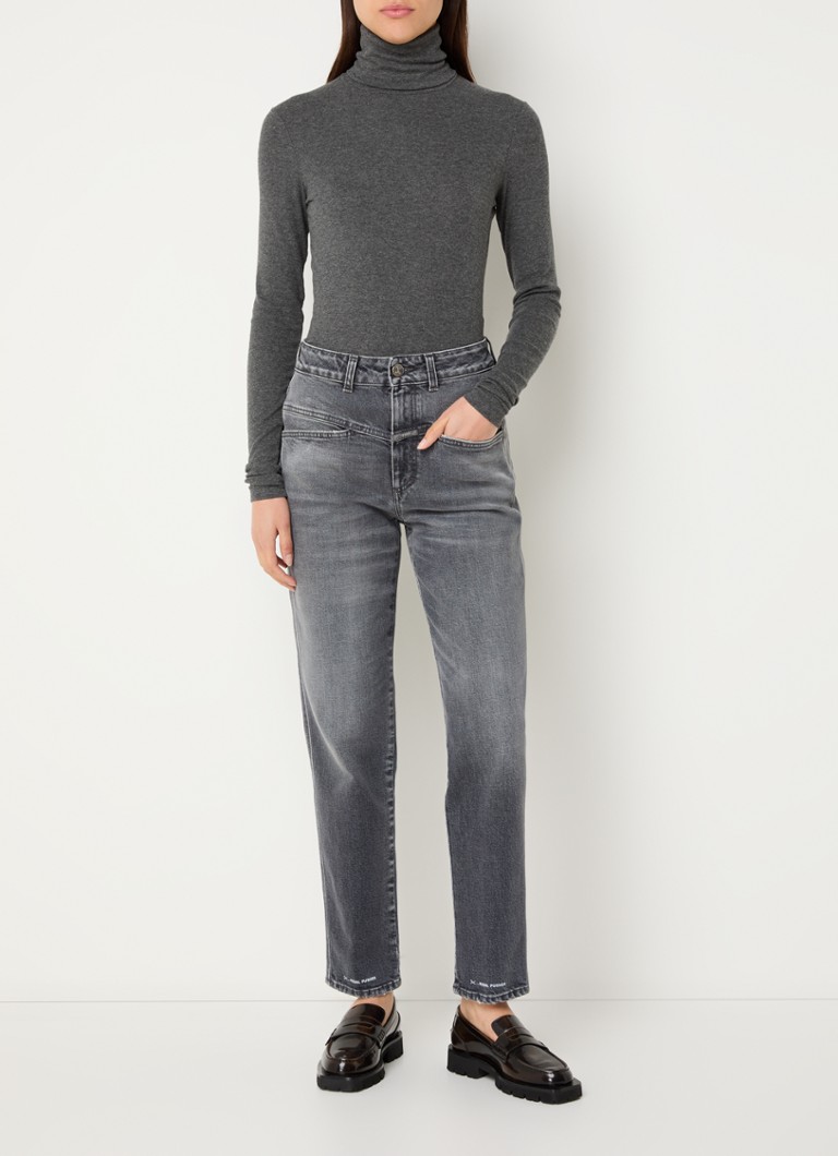 CLOSED Pedal Pusher high waist straight leg jeans with colored wash