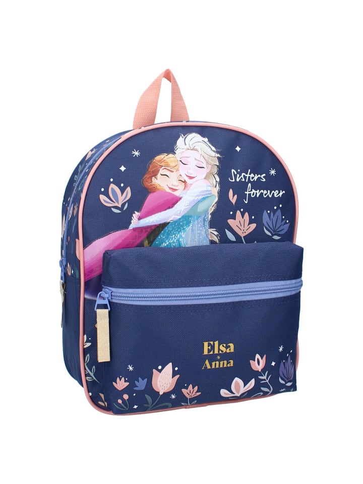 Disney Kinder Rucksack Frozen II Bunter Schulrucksack Elsa & Anna in Rosa günstig kaufen 30 cm