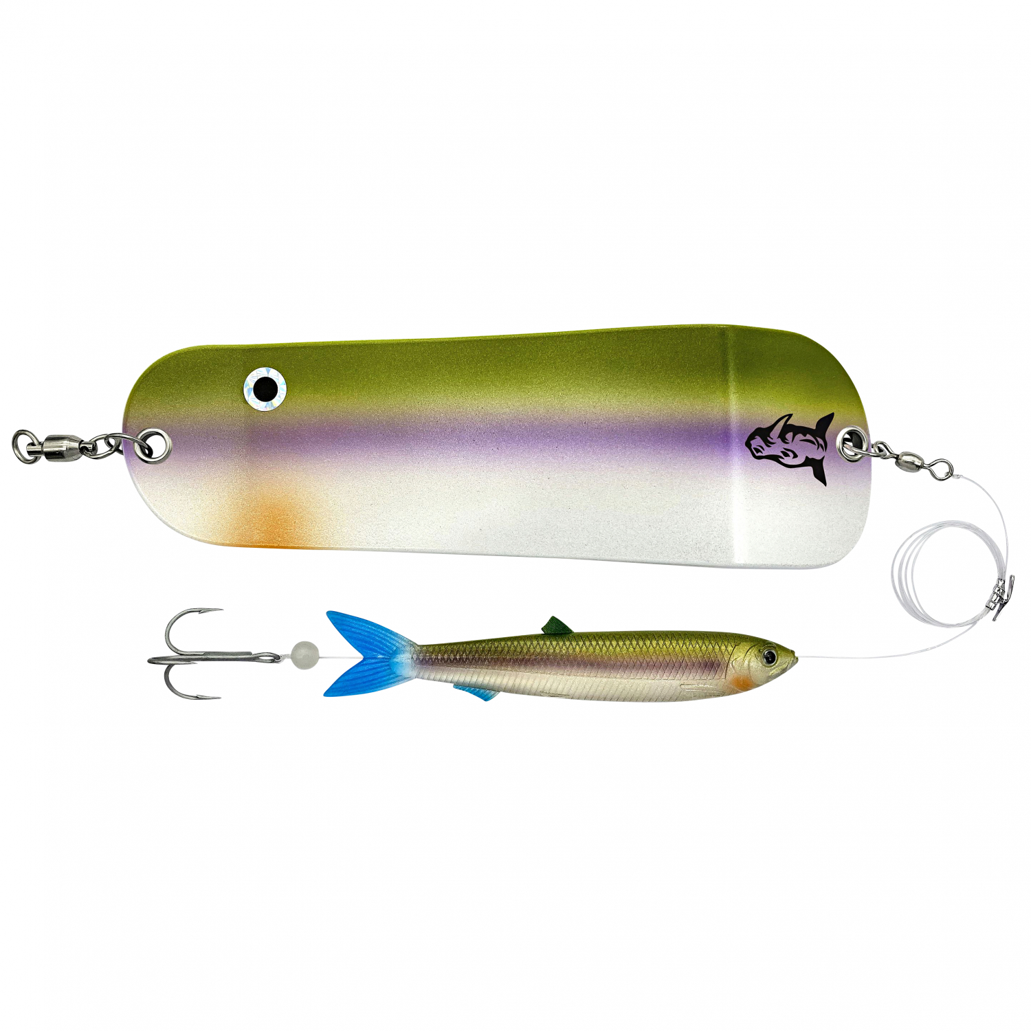 Rhino Blinker Flasher mit Soft Finny (Super Smelt)
