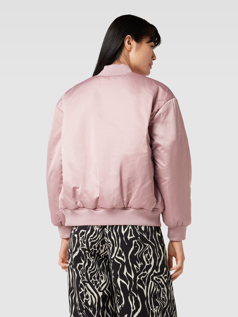 Bomberjacke in Satin-Optik in rosa