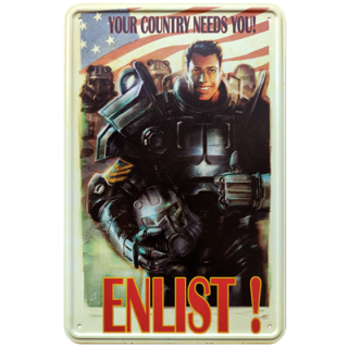 Fallout Metal Sign 