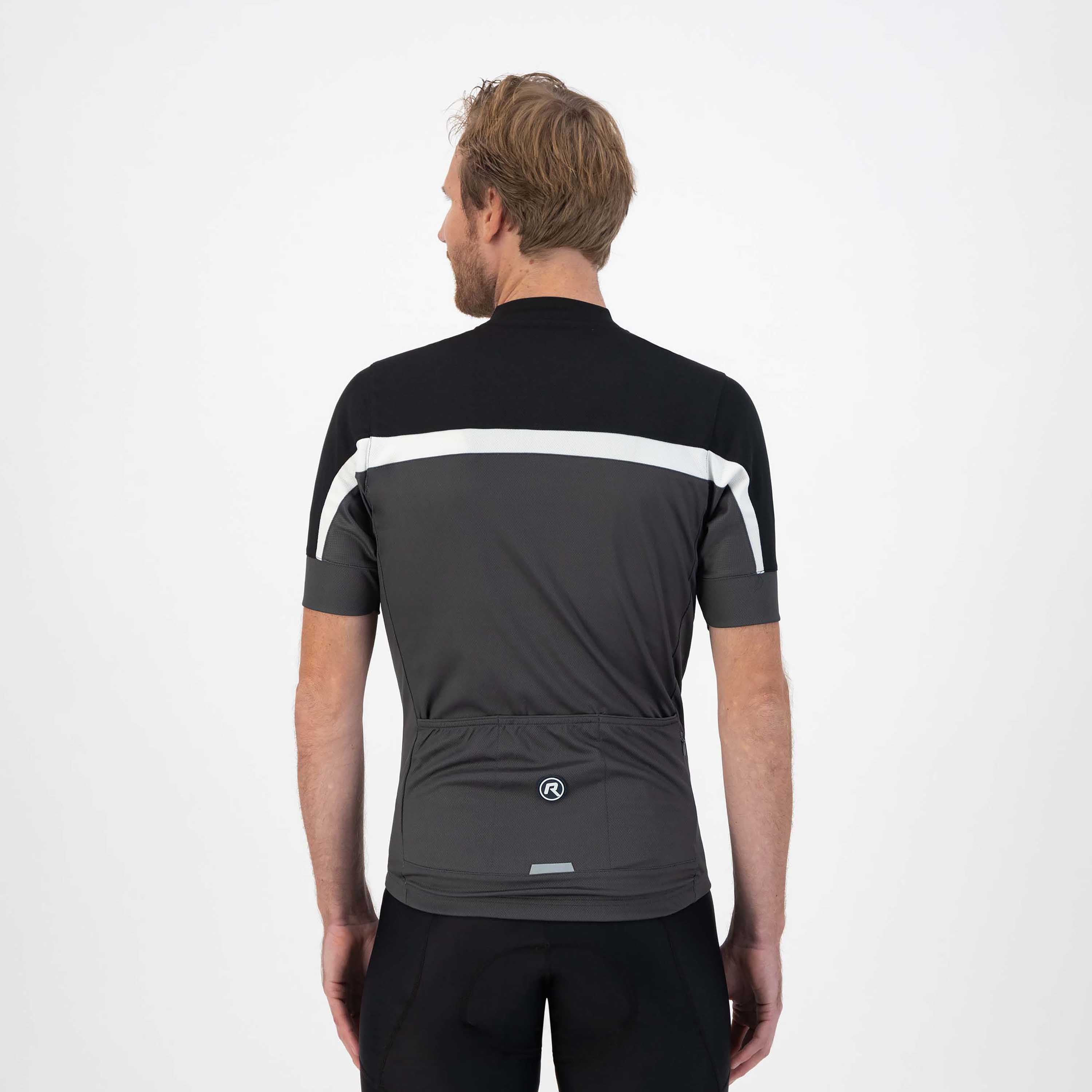 Rogelli Course Schwarz/Grau Herren Radtrikot Kurzarm
