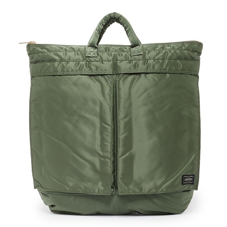 Porter-Yoshida Kaban Tanker 2Way Helmet Bag sage green