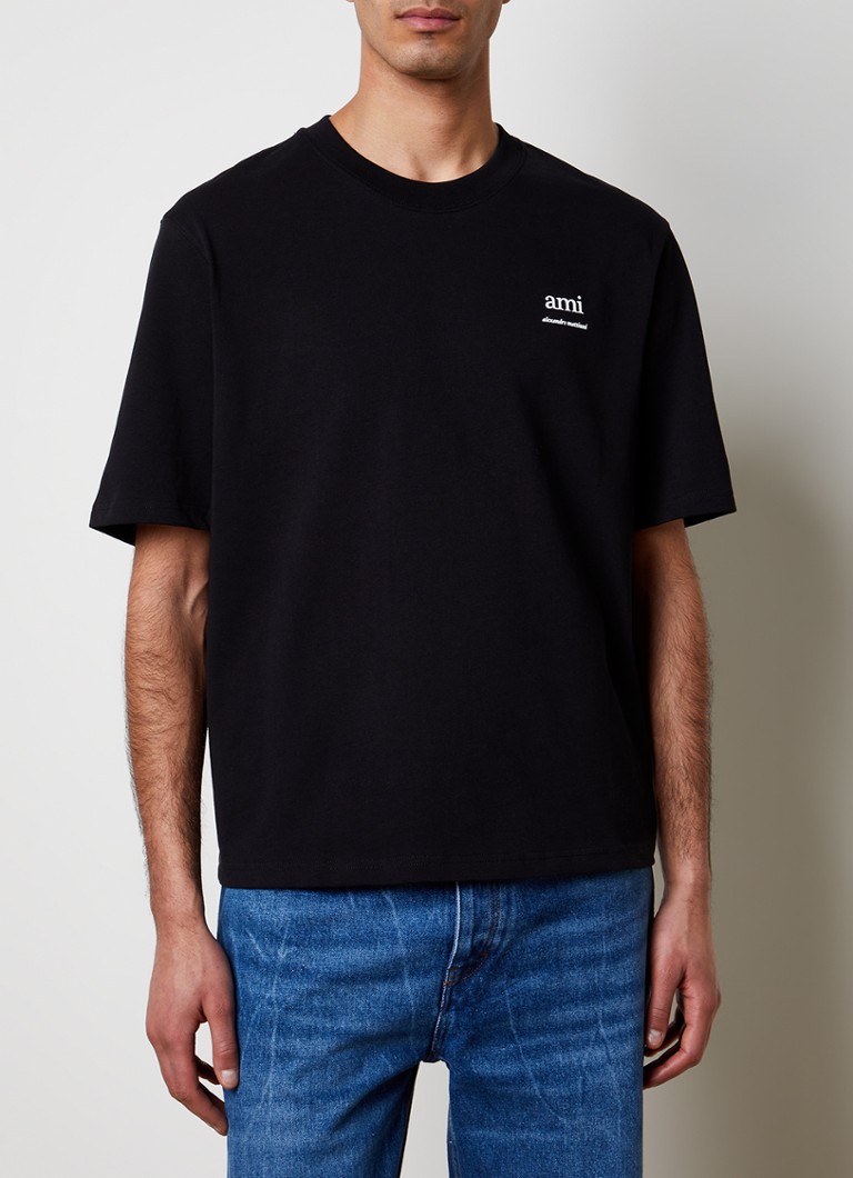 Tricou AMI Paris din bumbac organic cu logo