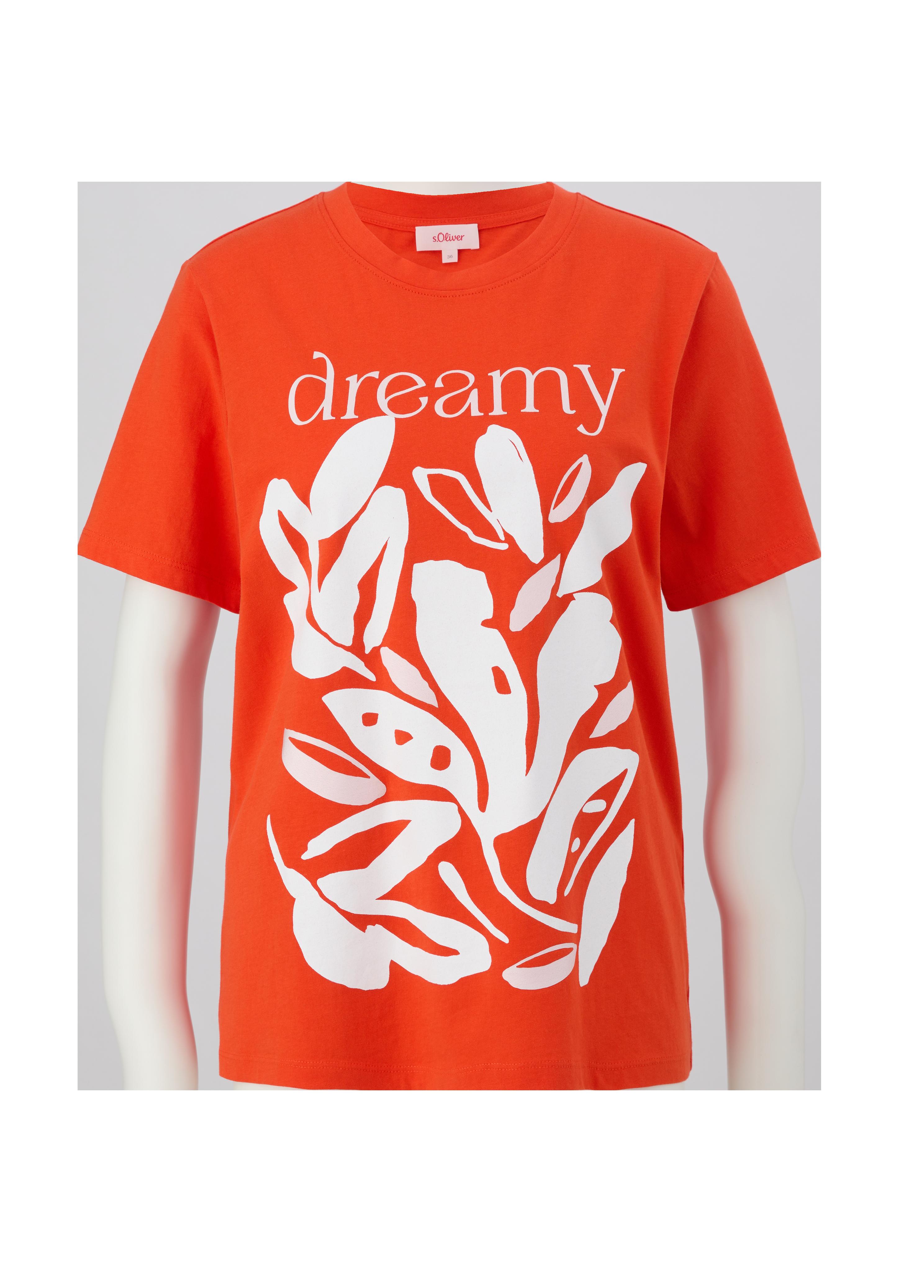 Baumwollshirt mit Frontprint  2133136-25D1