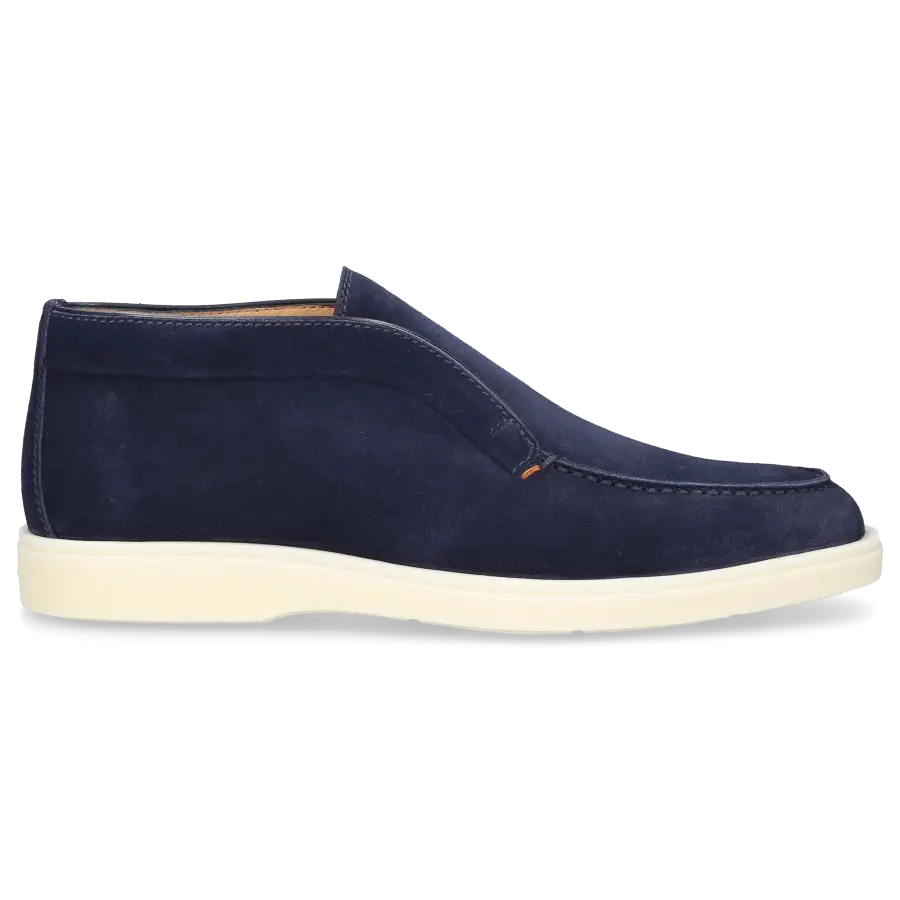Santoni - Stiefeletten DESERT BOOT Veloursleder - blau