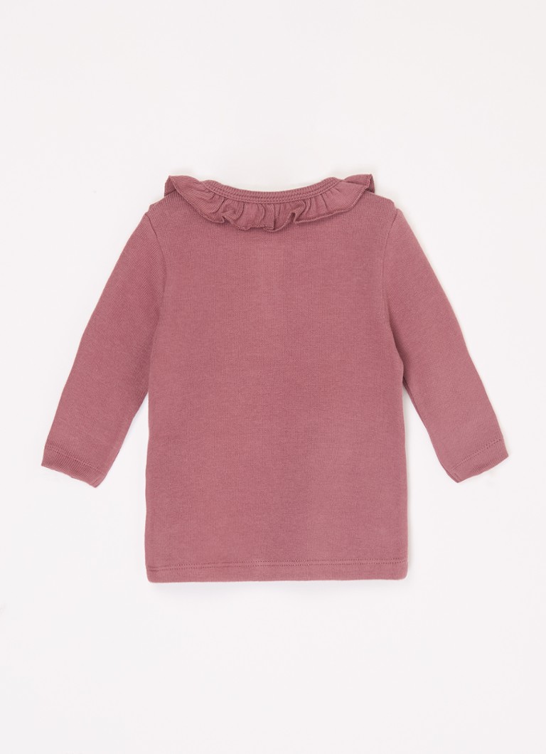 Sweter Lil' Atelier NBFThoro z cienkiej dzianiny bawełnianej wykonanej z organicznej bawełny.