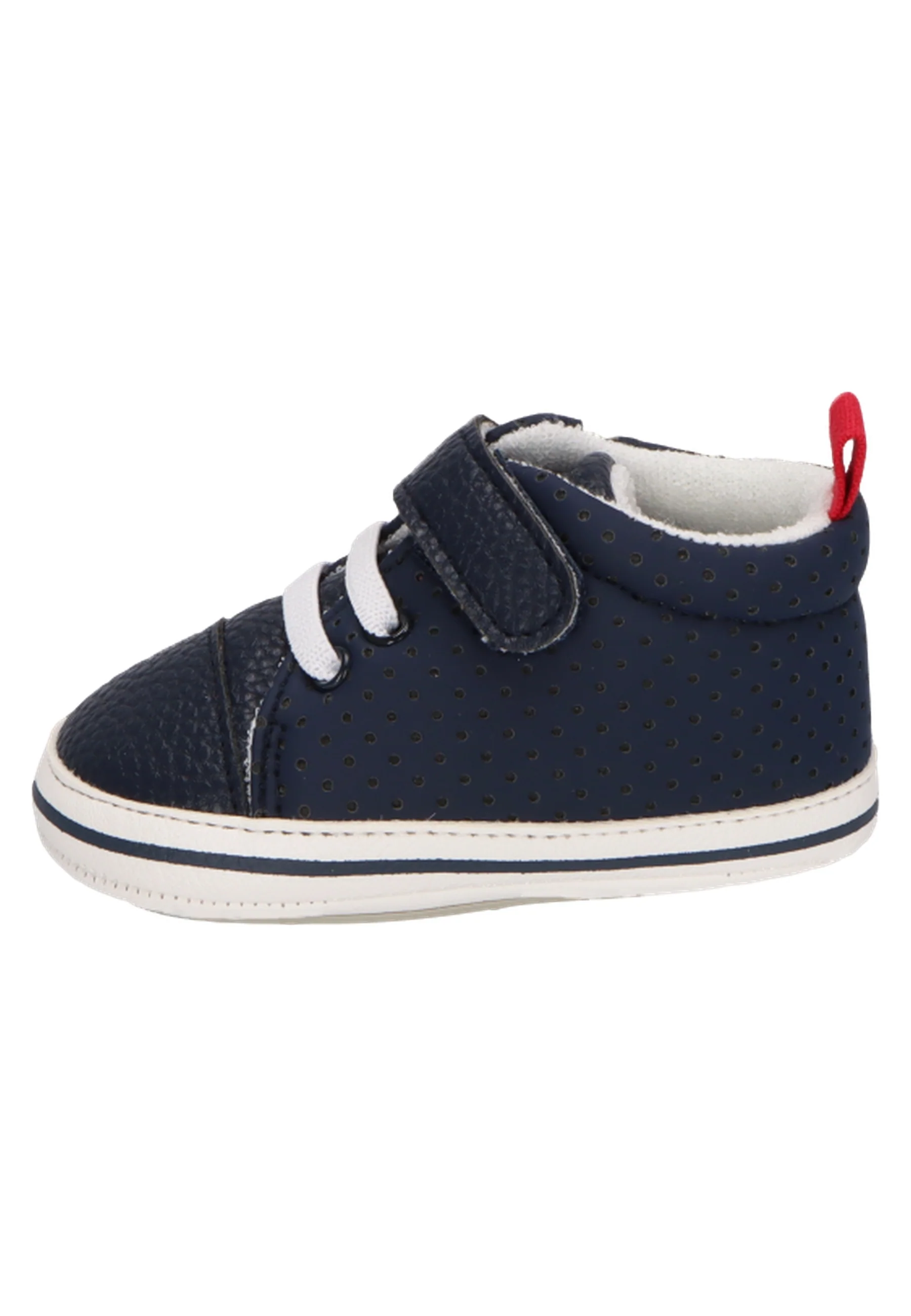 Babyschuh Uni mit elastischen Schnürsenkeln