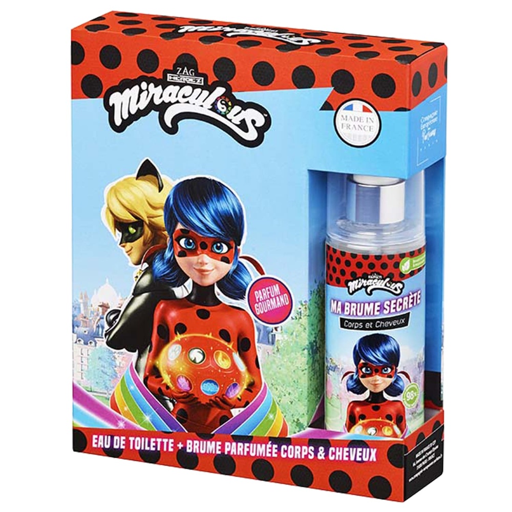 miraculous Coffret parfum MIRACULOUS et Ma brume secrète Eau de toilette + brume parfumée