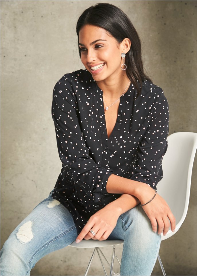 Bluse mit Pünktchen