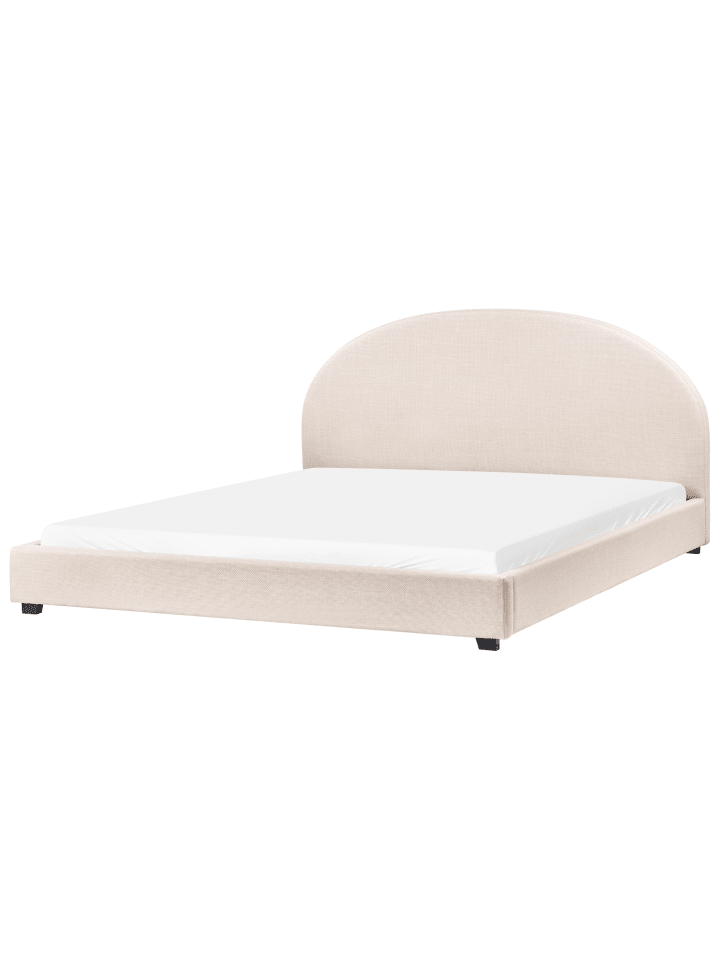 Beliani Doppelbett VAUCLUSE in Beige - (W) 194 x (H) 112 x (L) 214 cm günstig kaufen onesize