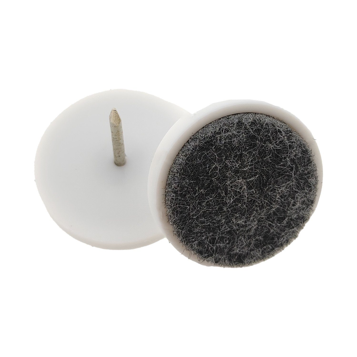 HundB Filzgleiter 20 Filzgleiter mit Nagel, Ø 2 cm Filzgleiter Möbelgleiter Stuhlgleiter