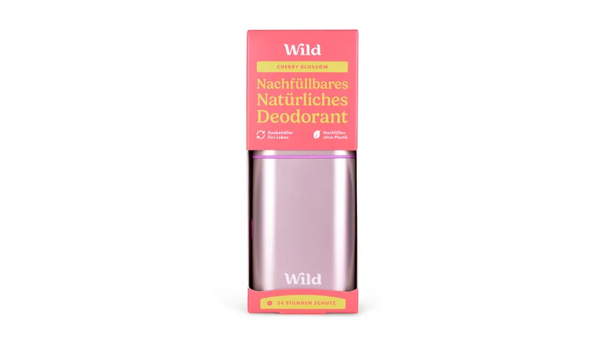 Wild Deodorant Pink & Cherry Blossom Startpaket Nachfüllbar 40 g