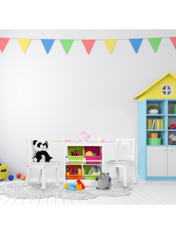 relaxdays 3-tlg. Kindersitzgruppe in Weiß günstig kaufen onesize