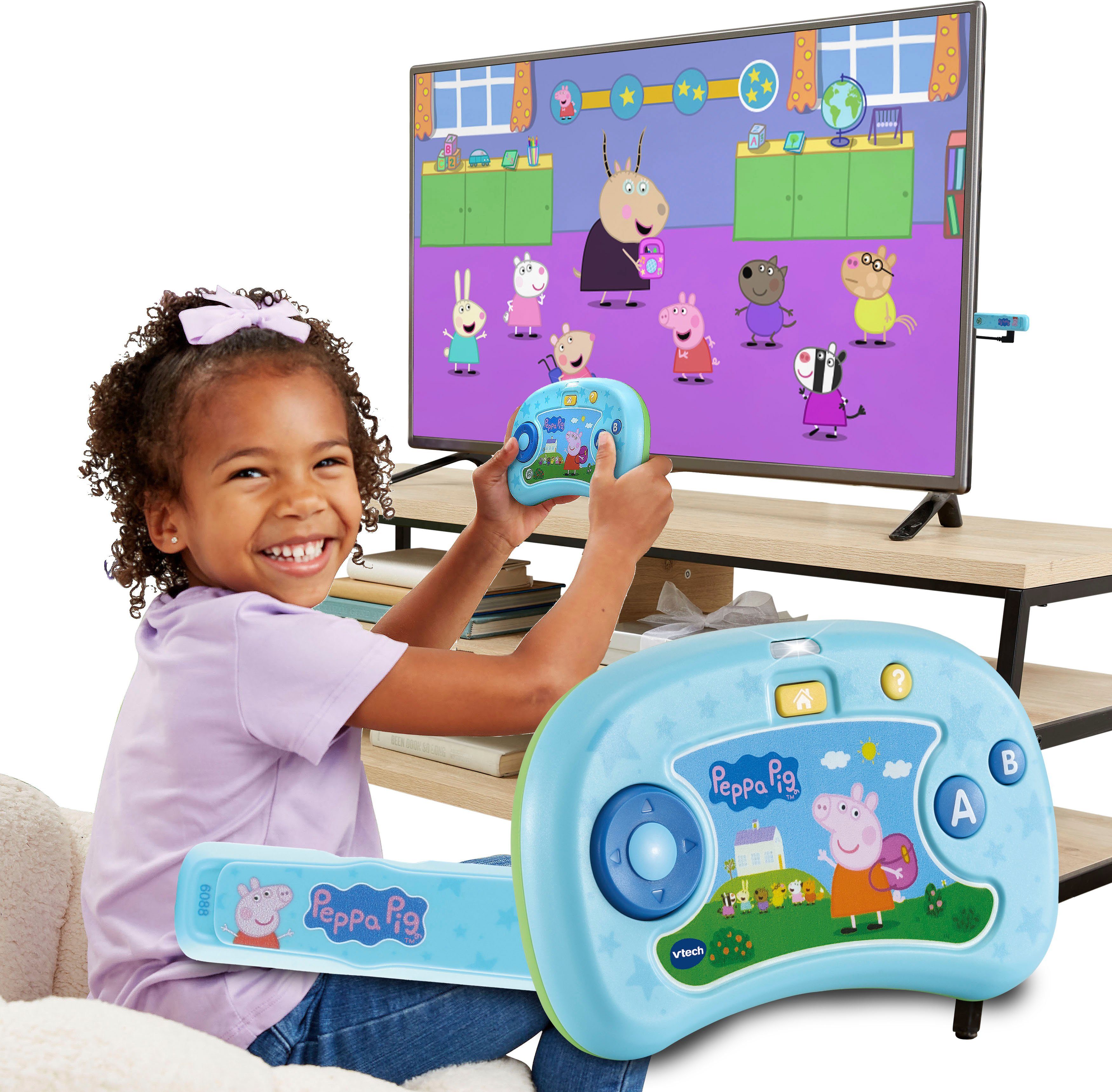 Vtech® Kindercomputer Peppa Pig, ABC Smile TV-Lernkonsole