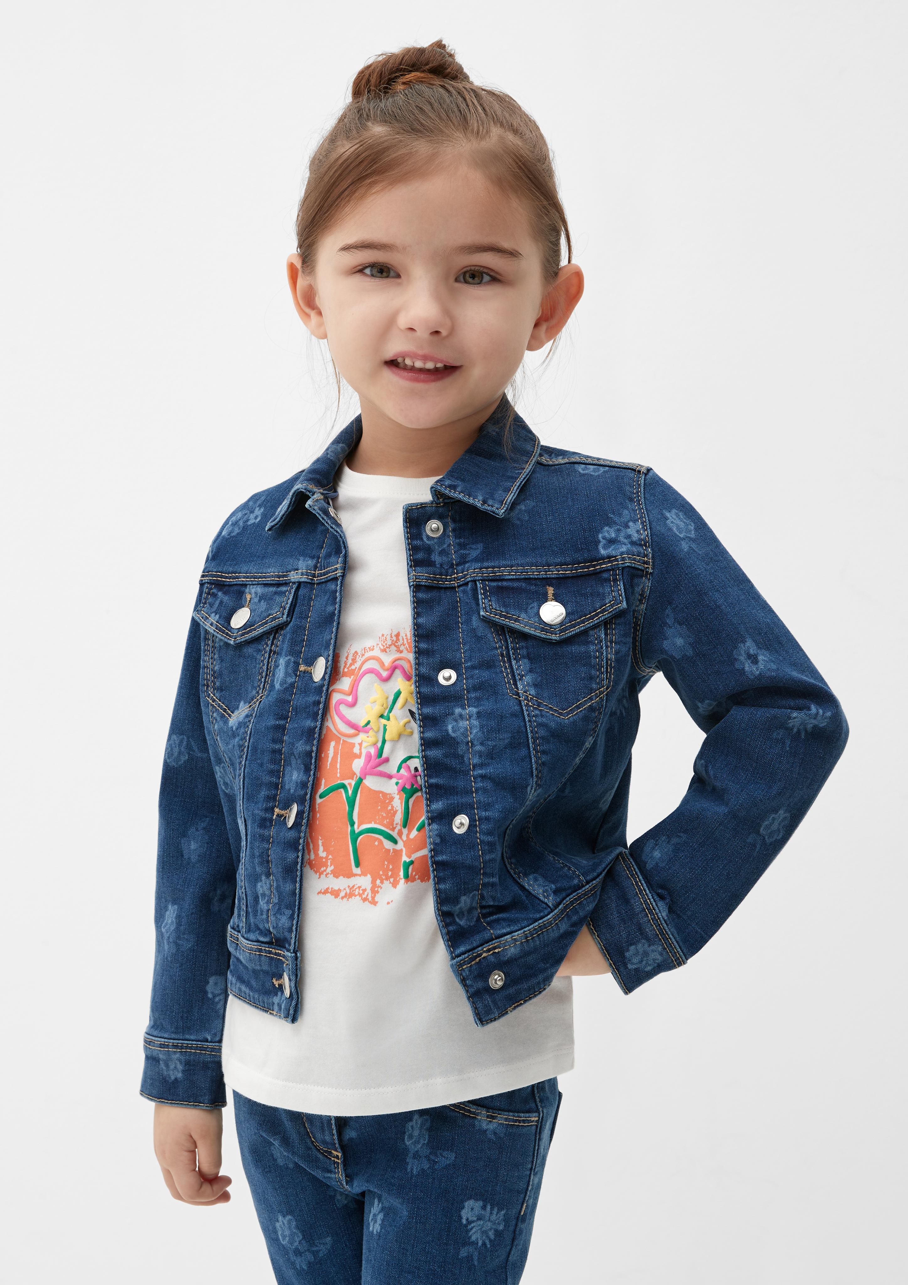 Jeansjacke mit Allover-Print  2125234-56Z4