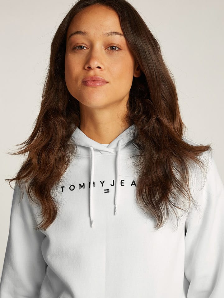 TOMMY JEANS Hoodie in Weiß günstig kaufen