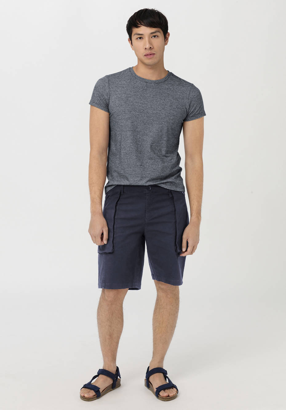 Kurzarmshirt aus Bio-Merinowolle mit Hanf und Bio-Baumwolle