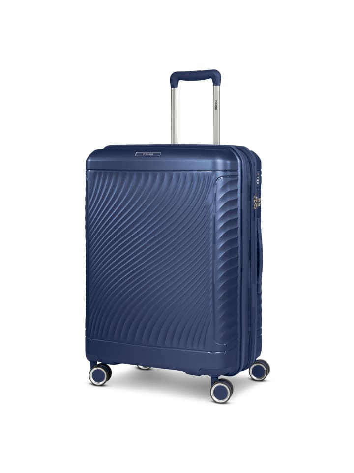 PICARD Vienna 4 Rollen Kofferset 3-teilig mit Dehnfalte in navy blue günstig kaufen onesize