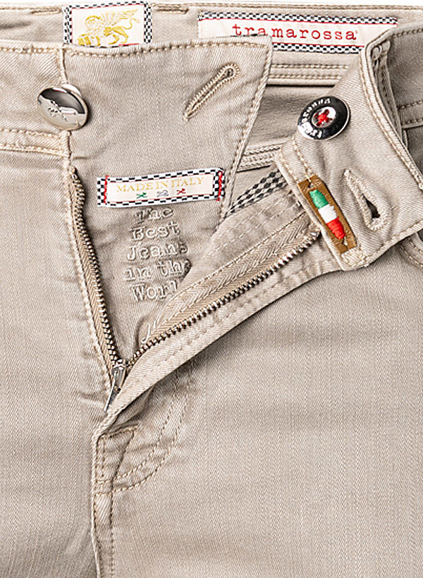 tramarossa, Jeans Leonardo, Slim Fit, Baumwoll-Stretch, sand