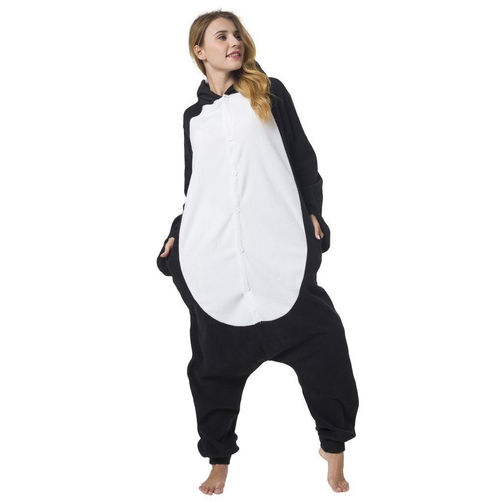 Katara Partyanzug Meerestiere Jumpsuit Onesie Kostüm für Erwachsene S-XL, Fasching, Hai, Frosch, Krokodil, Nilpferd, Pinguin, Polarbär, Schildkröte, Robbe