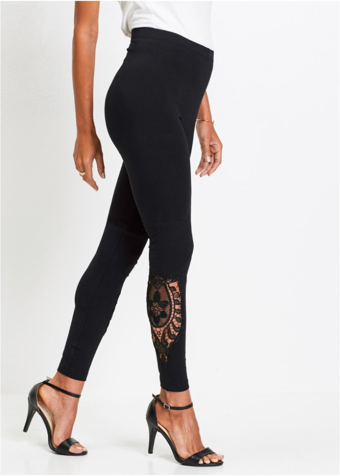 Leggings mit Spitze