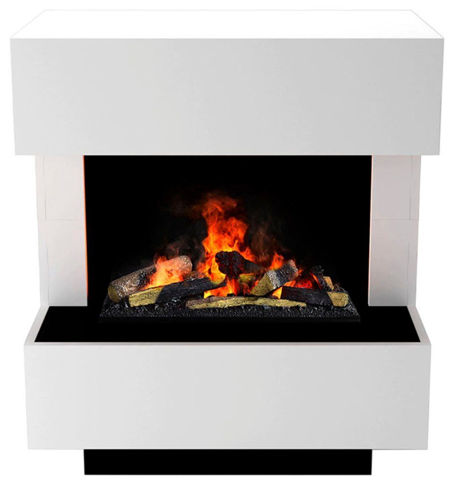GLOW FIRE Elektrokamin Kleist, Wasserdampfkamin mit 3D Feuer mit integriertem Knistereffekt