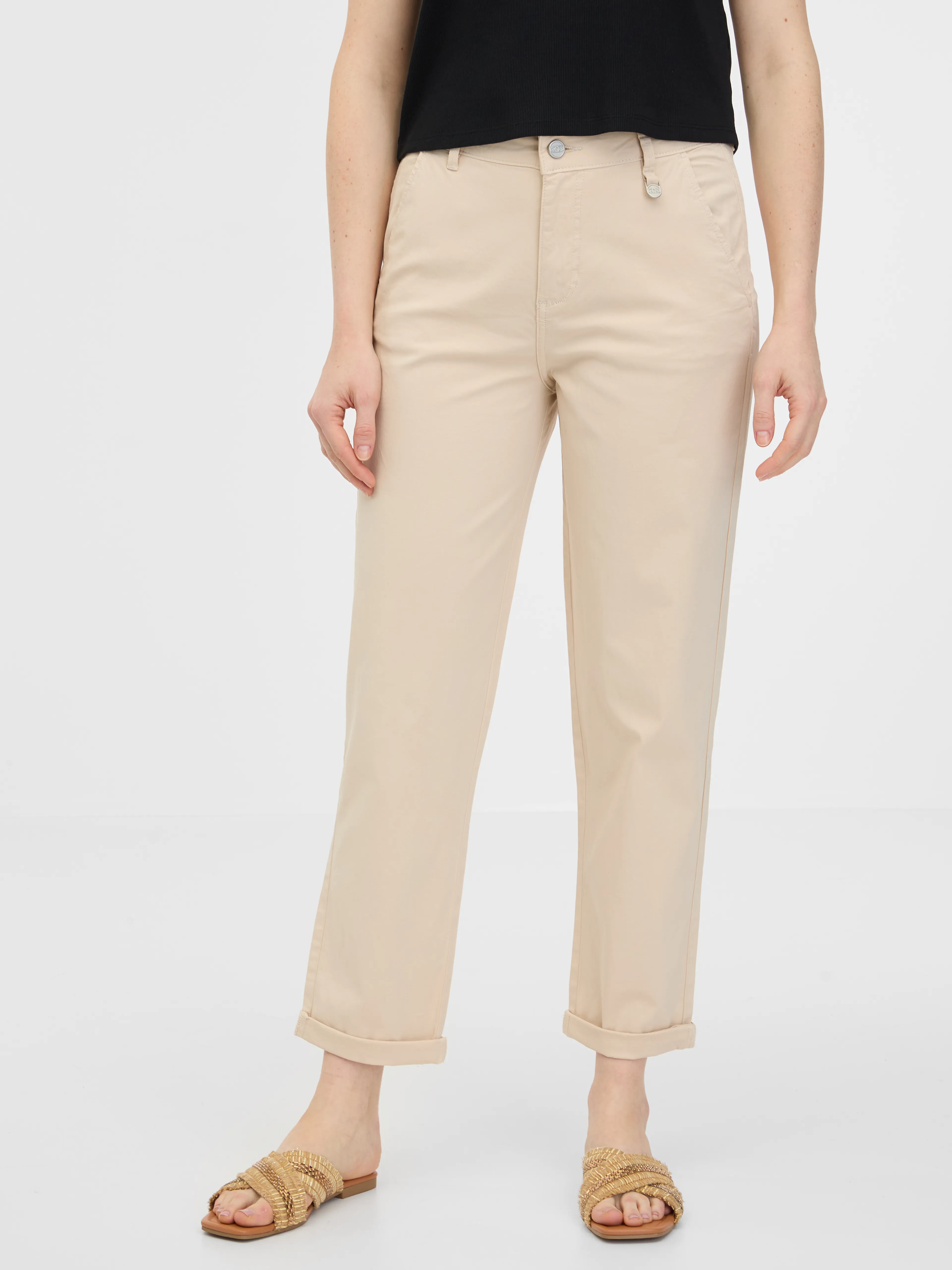 Beigefarbene Damenhose ORSAY