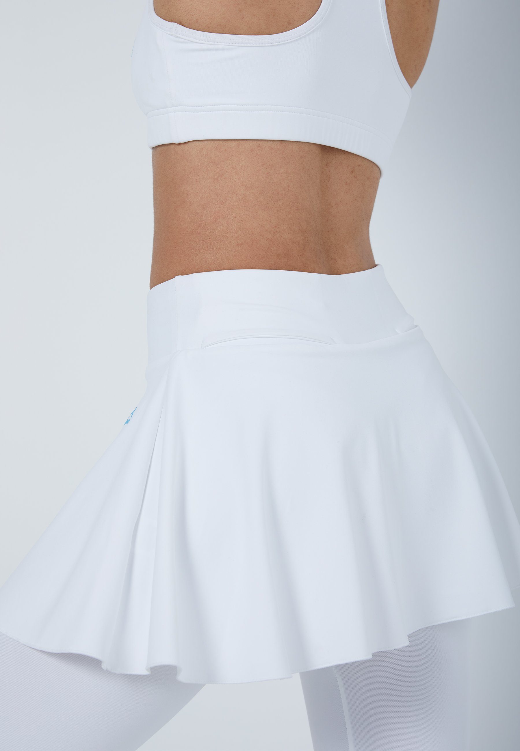 SPORTKIND Tennisrock Advantage 2-in-1 Tennis Skapri Rock mit Leggings Mädchen & Damen weiß