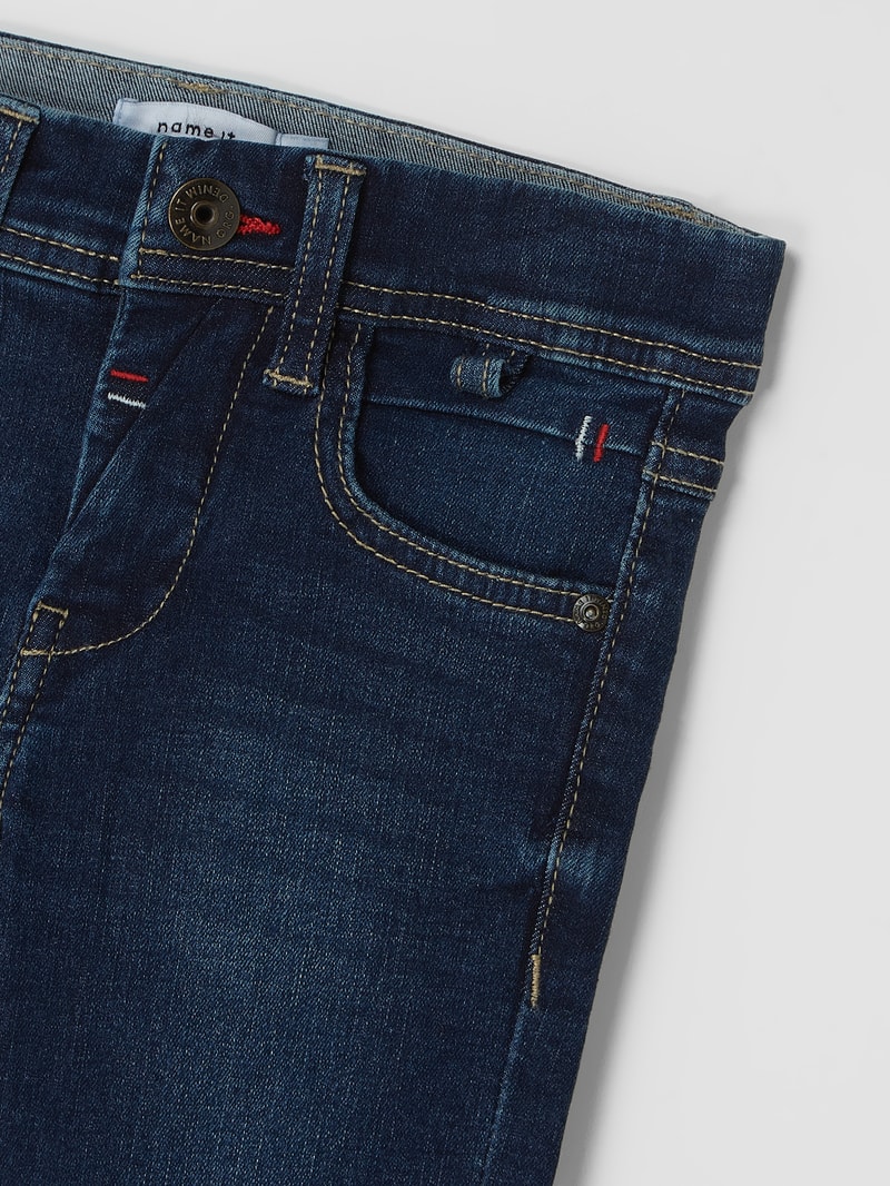 Jeans mit Stretch-Anteil Modell 'Theo' in jeans
