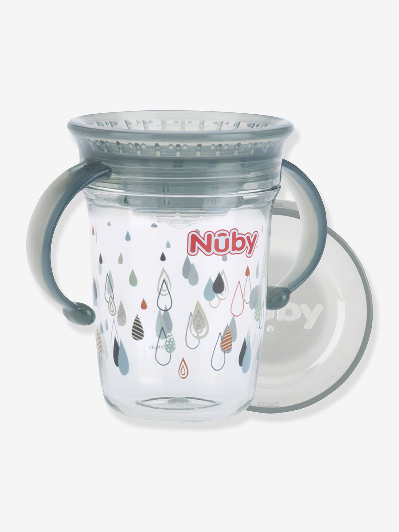 Gobelet magique 360° Tritan™ NUBY avec anses gris