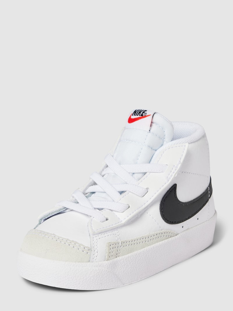 High-Top-Sneaker mit Label-Details Modell 'BLAZER' in weiß