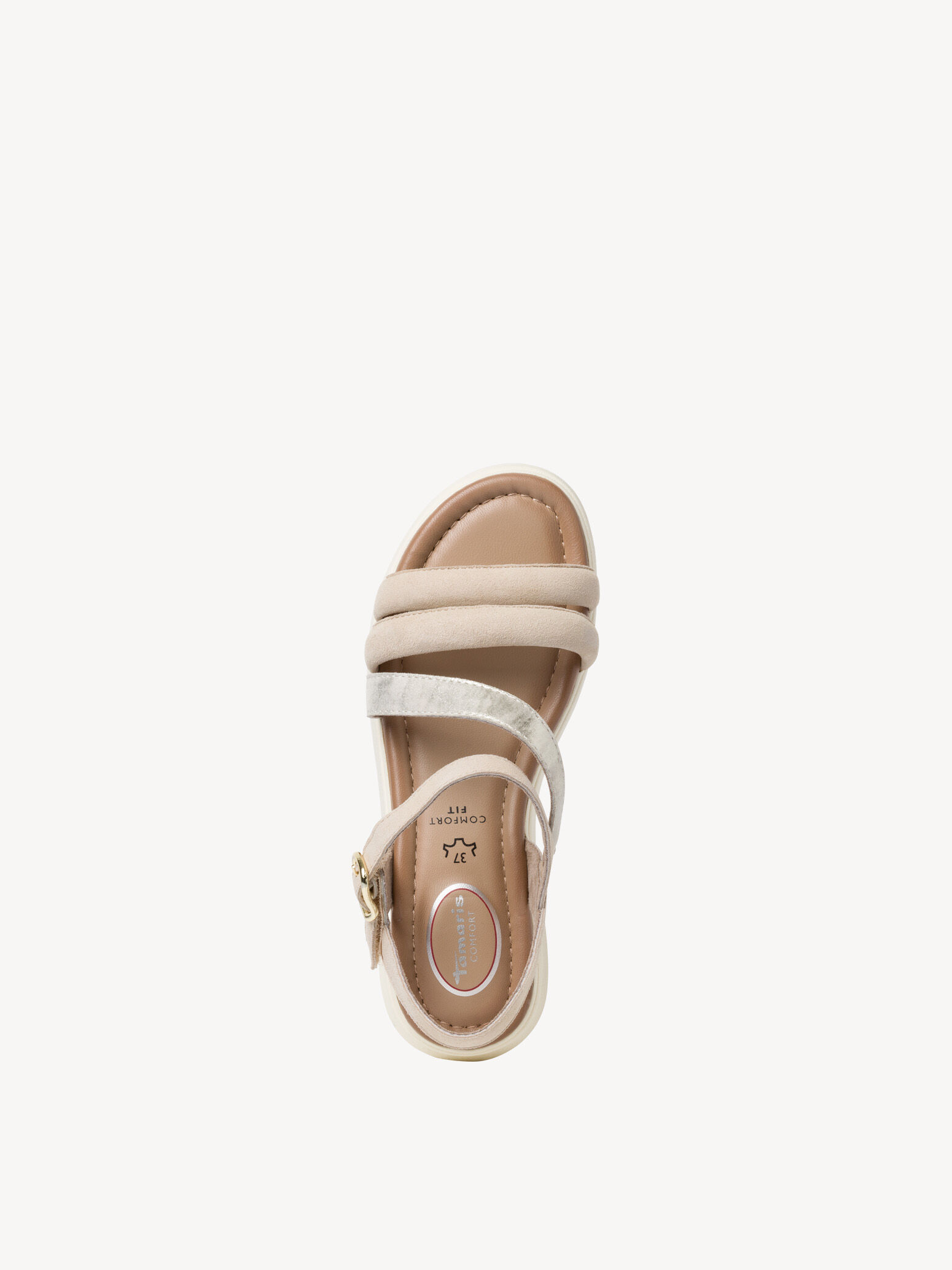 Sandale en cuir - beige