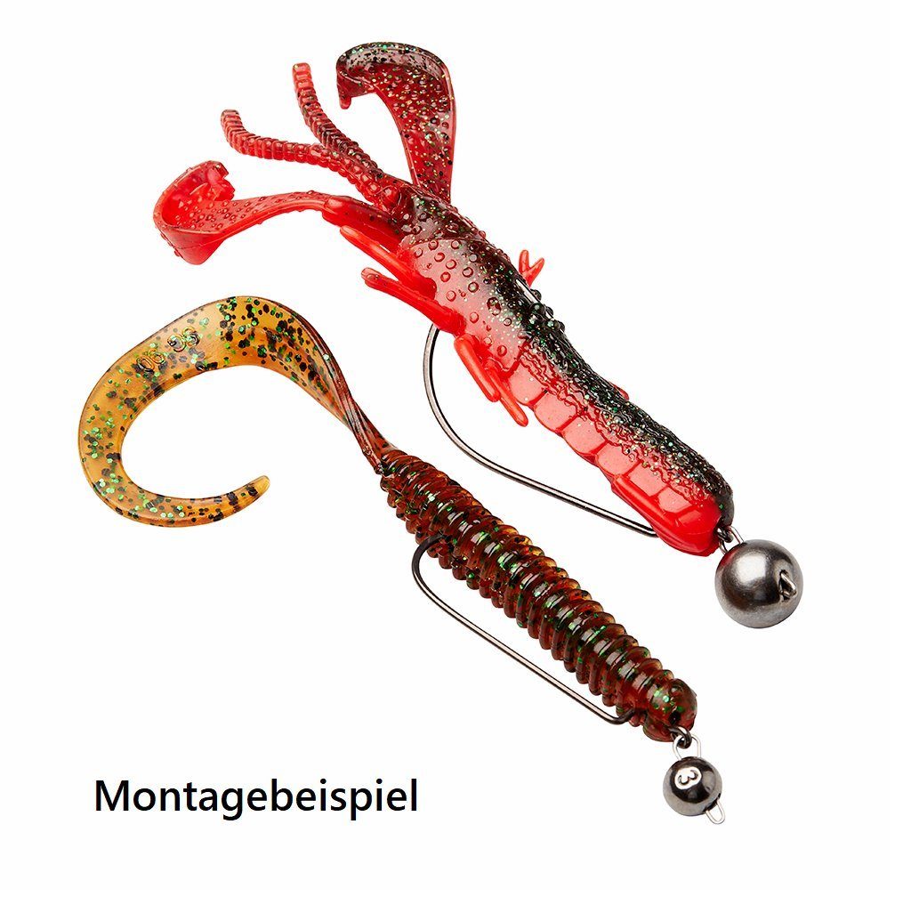 Savage Gear Jighaken Cheb Head Kit 30 Teile Tungsten Cheburashka Köpfe + Offset Haken Set, (Spar-Set, 30-St)