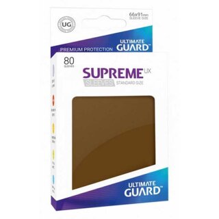 Supreme UX Sleeves Standard Size Braun (80)